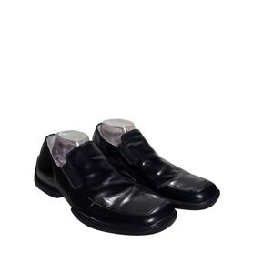 Kenneth Cole  Size 10.5 Reaction Black Slip On Leather Dress Shoes Men's